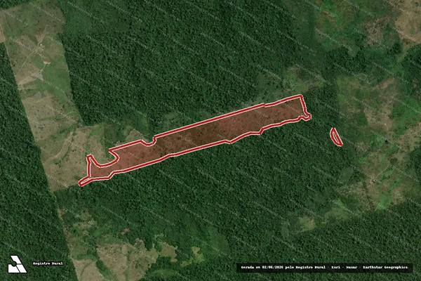 Imagem de satélite de Infração da Flora em Tucuruí - PA