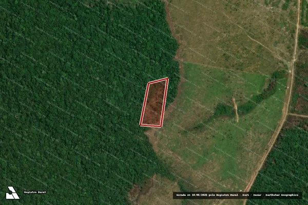 Imagem de satélite de Infração da Flora em Apuí - AM