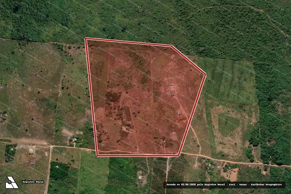 Imagem de satélite de Desmatamento em Humaitá - AM