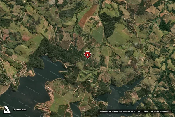 Imagem de satélite — Embargo IBAMA — Infração Ambiental - Caconde/SP