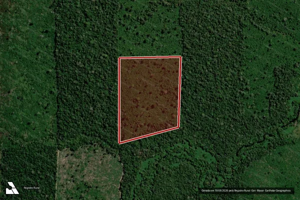 Imagem de satélite de Infração Ambiental em Porto Velho - RO
