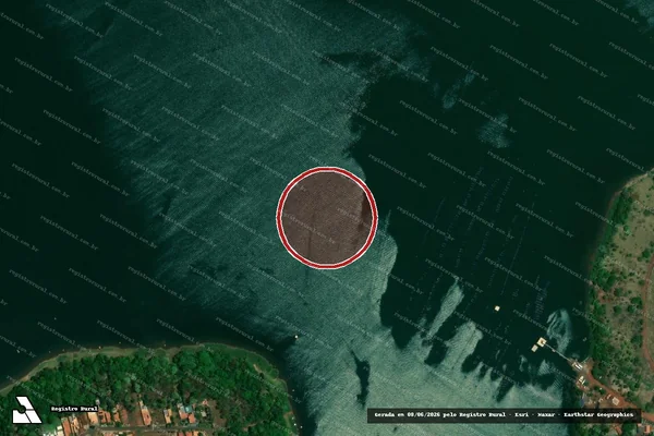 Imagem de satélite de Infração Ambiental em Santa Albertina - SP