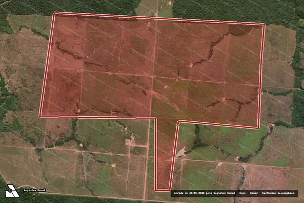Imagem de satélite de Infração Ambiental em Cumaru do Norte - PA