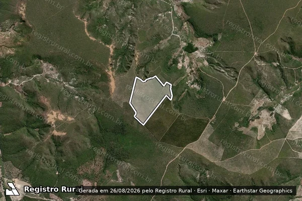 Imagem de satélite de Infração da Flora em Novo Cruzeiro - MG