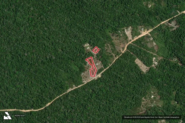 Imagem de satélite de Infração da Flora em Manaus - AM