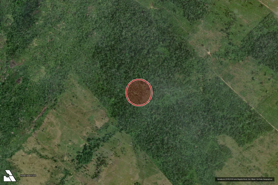 Imagem aérea do item A