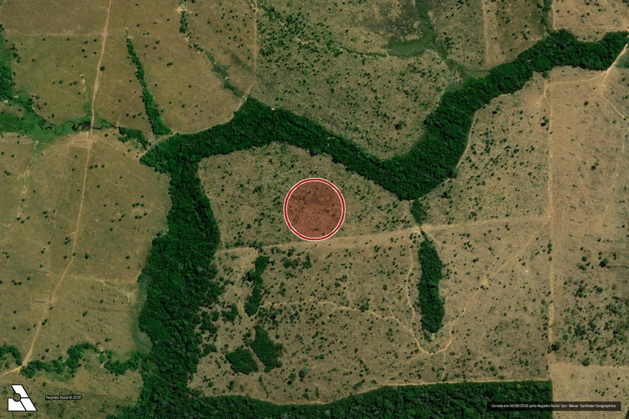 Imagem aérea do item A