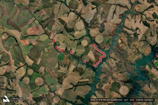 Imagem de satélite de Infração da Flora em Cristalina - GO