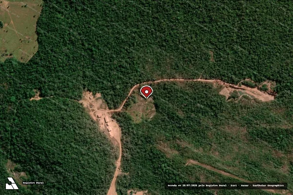 Imagem de satélite — Embargo IBAMA — Infração Ambiental - Pimenta Bueno/RO