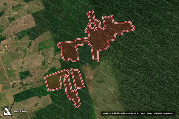 Imagem de satélite de Infração da Flora em Acrelândia - AC
