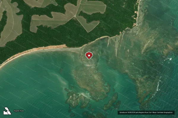 Imagem de satélite — Embargo IBAMA — Infração de pesca(Não Classificada-Móvel) - Passo de Camaragibe/AL