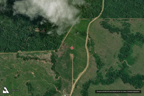 Imagem de satélite — Embargo Ambiental - Iracema/RR