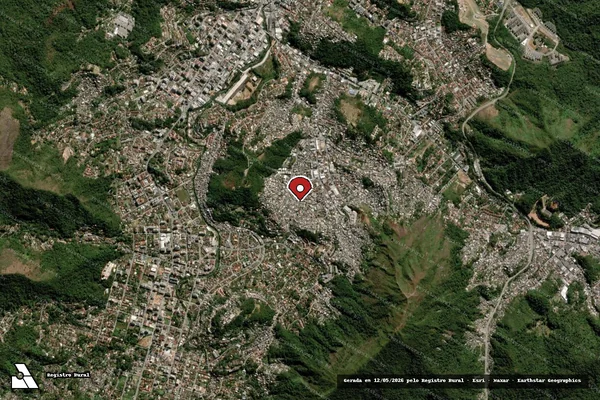 Imagem de satélite — Embargo IBAMA — Infração da Fauna — Teresópolis/RJ
