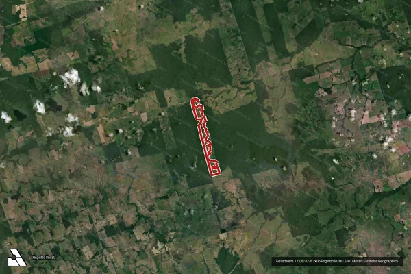 Imagem de satélite de Infração da Flora em Itaituba - PA