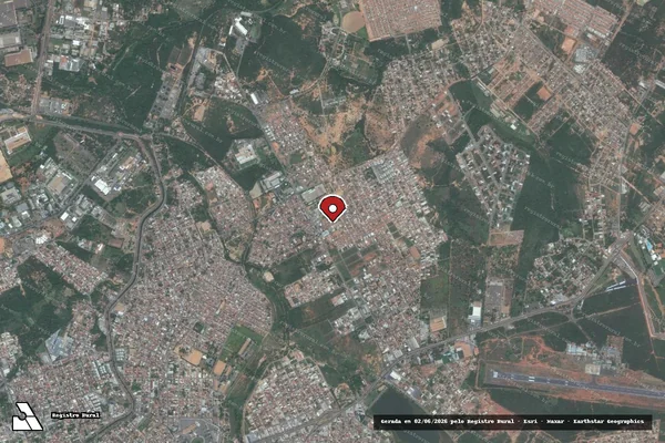 Imagem de satélite — Embargo IBAMA — Infração Ambiental - Montes Claros/MG