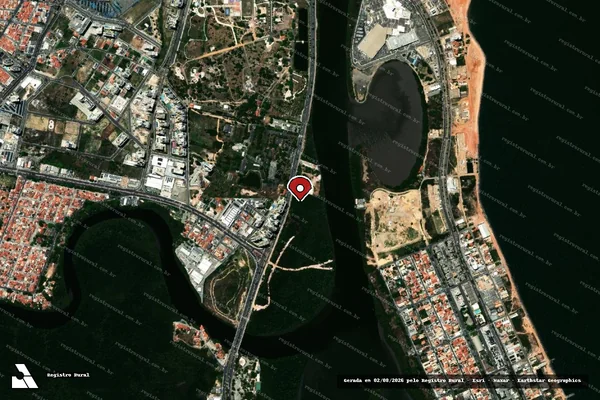 Imagem de satélite — Embargo IBAMA — Infração Ambiental - Aracaju/SE