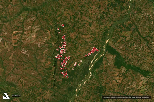 Imagem de satélite de Infração Ambiental em Conceição do Araguaia - PA