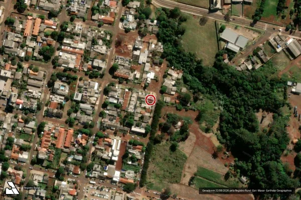 Imagem de satélite de Infração Ambiental em Cascavel - PR