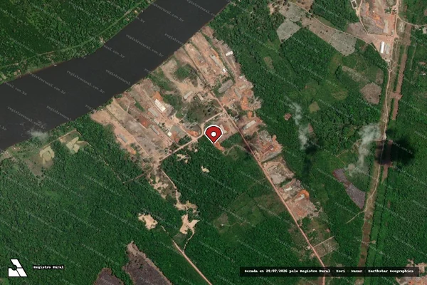 Imagem de satélite — Embargo Ambiental — Mãe do Rio/PA