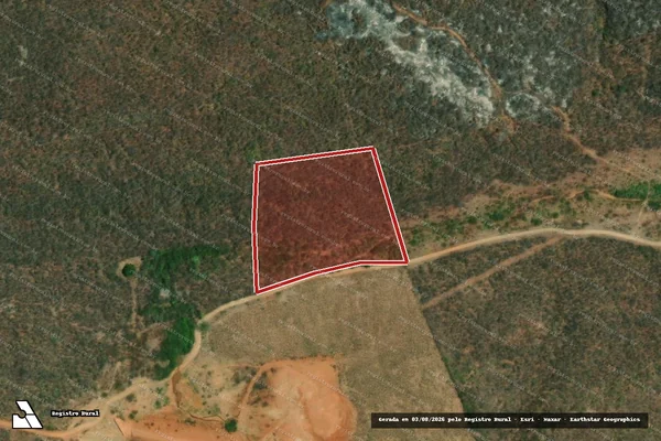 Imagem de satélite de Infração da Flora em Jucás - CE