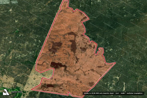 Imagem de satélite de Infração da Flora em São José da Lagoa Tapada - PB