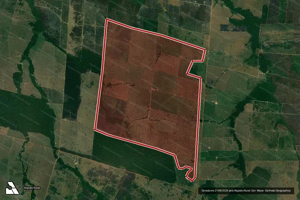 Imagem de satélite de Infração Ambiental em Lábrea - AM
