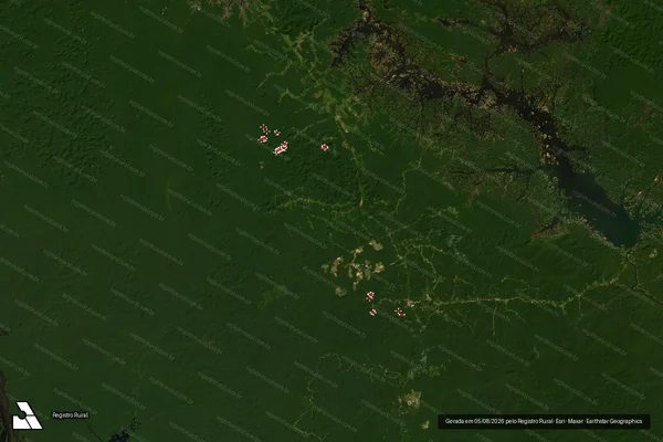 Imagem de satélite de Infração Ambiental em Presidente Figueiredo - AM