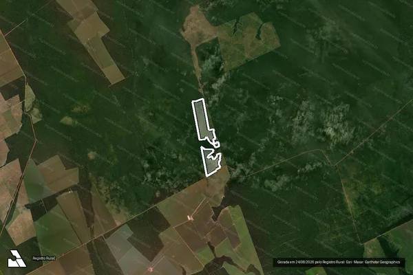 Imagem de satélite de Infração da Flora em Nova Maringá - MT