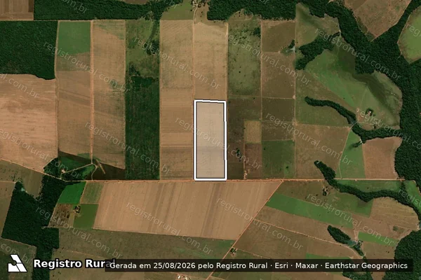 Imagem de satélite de Desmatamento em Itanhangá - MT