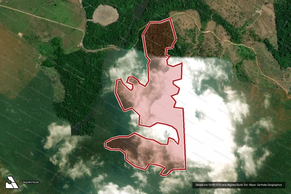 Imagem de satélite de Infração da Flora em Novo Repartimento - PA