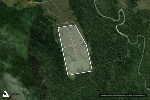 Imagem de satélite de Infração Ambiental em Altamira - PA