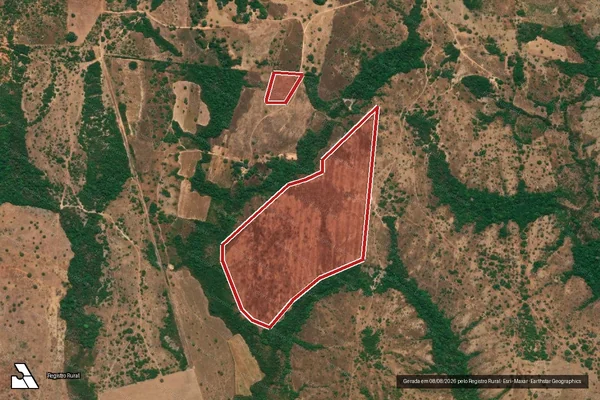 Imagem de satélite de Infração da Flora em Dois Irmãos do Tocantins - TO