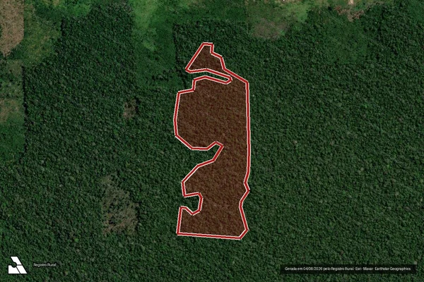 Imagem de satélite de Infração Ambiental em Humaitá - AM