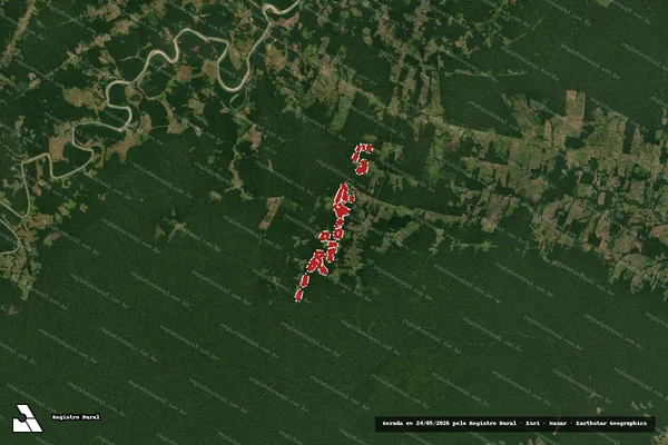 Imagem de satélite de Infração da Flora em Sena Madureira - AC