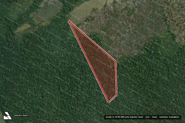 Imagem de satélite de Infração da Flora em Lábrea - AM