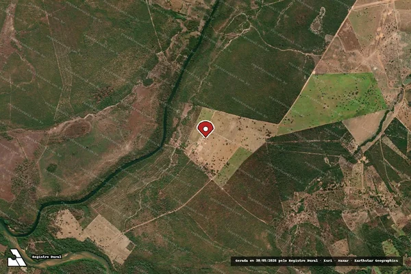 Imagem de satélite — Embargo IBAMA — Desmatamento - Ponte Alta do Bom Jesus/TO
