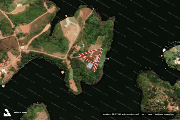 Imagem de satélite — Embargo IBAMA — Infração Ambiental — Juazeiro do Norte/CE