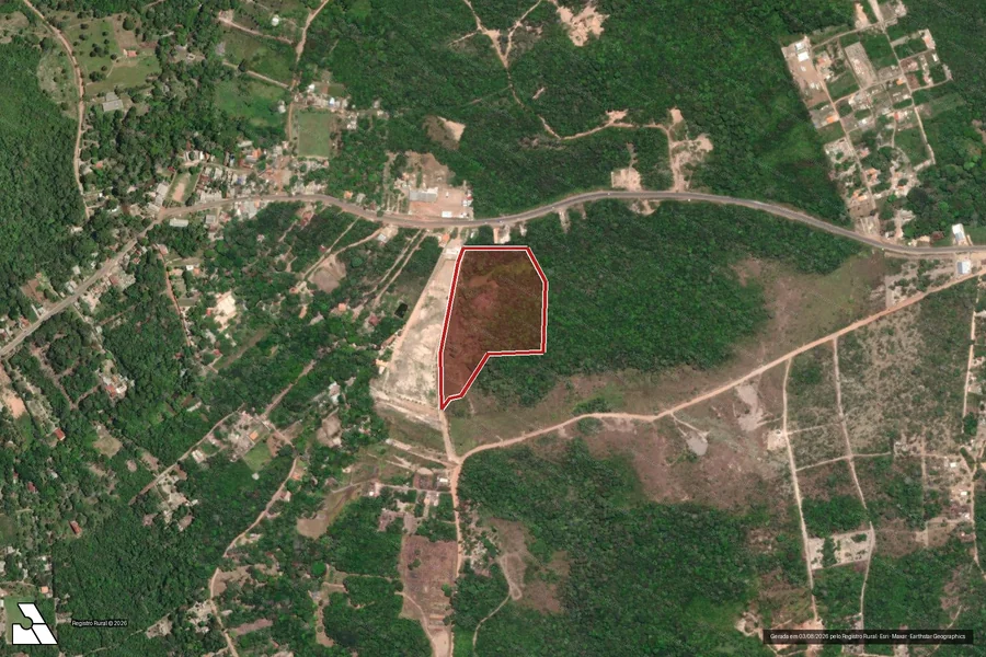 Imagem aérea do item A