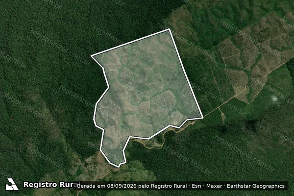 Imagem de satélite de Infração Ambiental em Apuí - AM