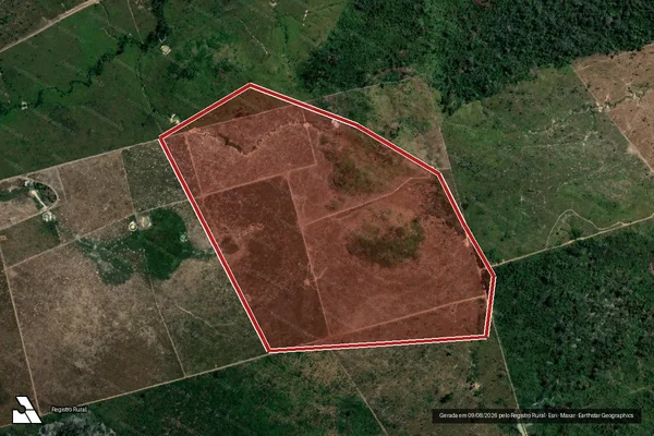 Imagem de satélite de Infração da Flora em Altamira - PA