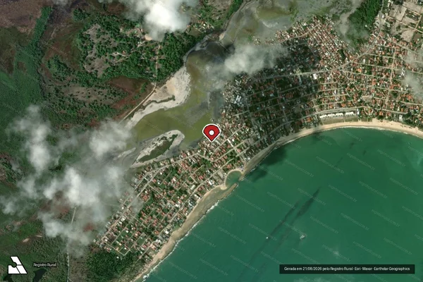 Imagem de satélite — Embargo IBAMA — Infração Ambiental - Ipojuca/PE