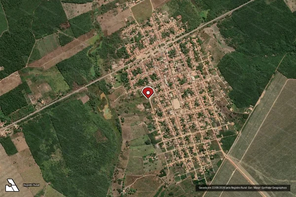 Imagem de satélite — Embargo IBAMA — Infração da Flora - Grajaú/MA