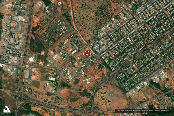Imagem de satélite de Infração Ambiental em Altamira - PA (marcador da localização)