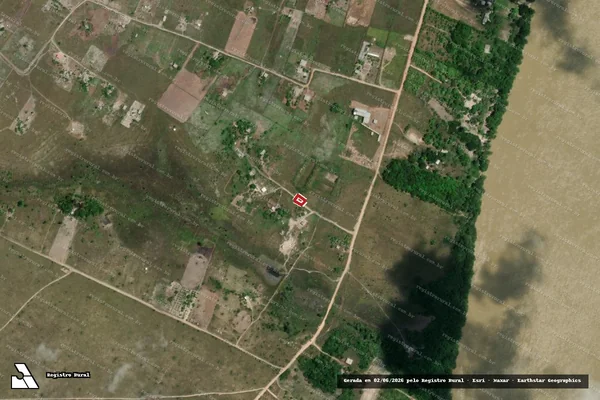 Imagem de satélite — Embargo IBAMA — Infração Ambiental - Caracaraí/RR