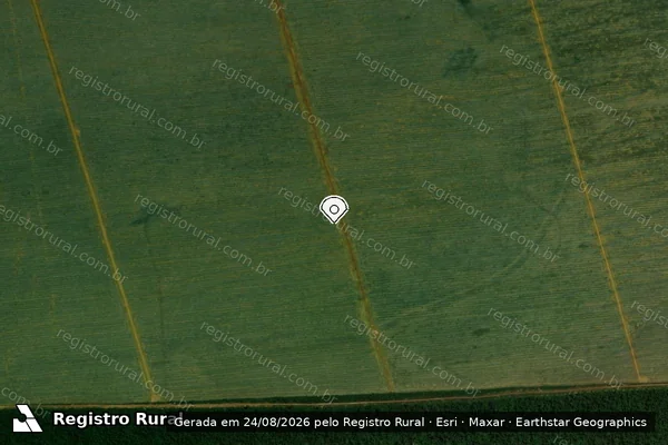 Imagem de satélite de Infração da Flora em Buriticupu - MA (marcador da localização)