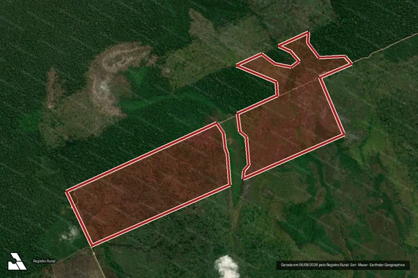 Imagem de satélite de Infração da Flora em Porto Velho - RO