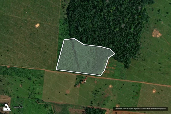 Imagem de satélite de Infração Ambiental em Porto Velho - RO