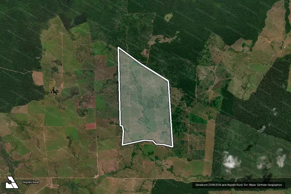 Imagem de satélite de Infração da Flora em Altamira - PA