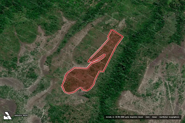 Imagem de satélite de Infração Ambiental em Rio Tinto - PB