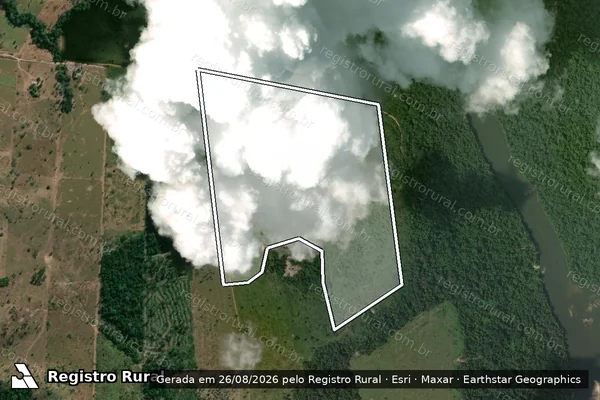 Imagem de satélite de Infração Ambiental em Cotriguaçu - MT